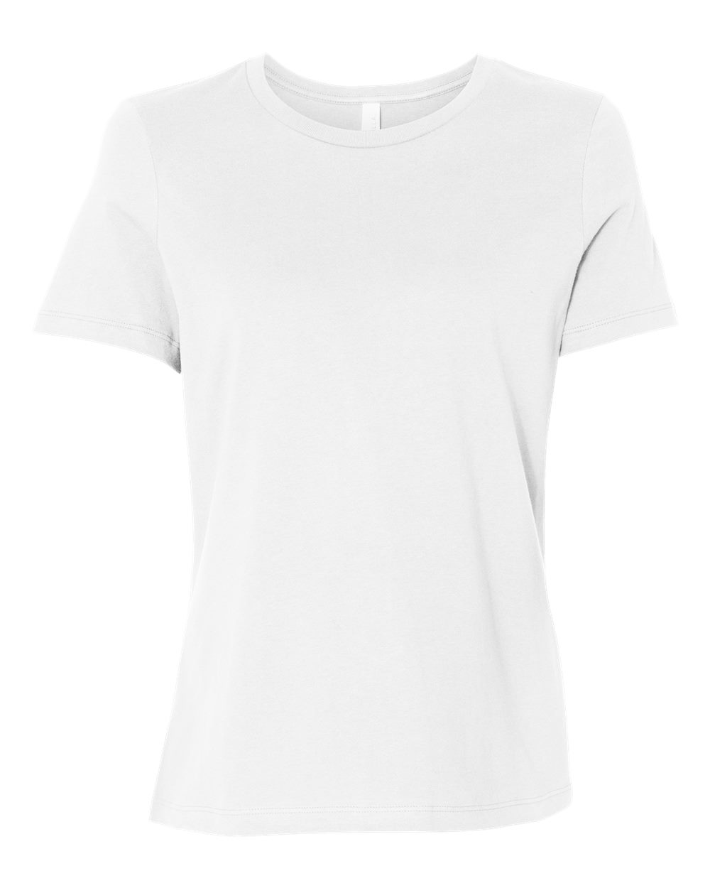 Women's Relaxed Tee - Bella+Canvas 6400 style reference shown in White